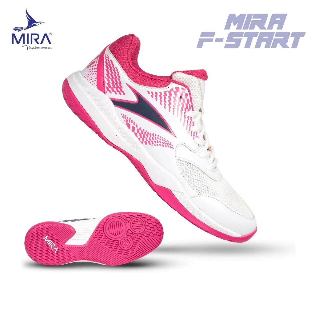 Giày Pickleball, Cầu Lông MIRA F-Start Nam Nữ, Bám Sân,Chống Trơn, Đế Đệm Eva, Bật Nhảy Tốt, Đàn Hồi