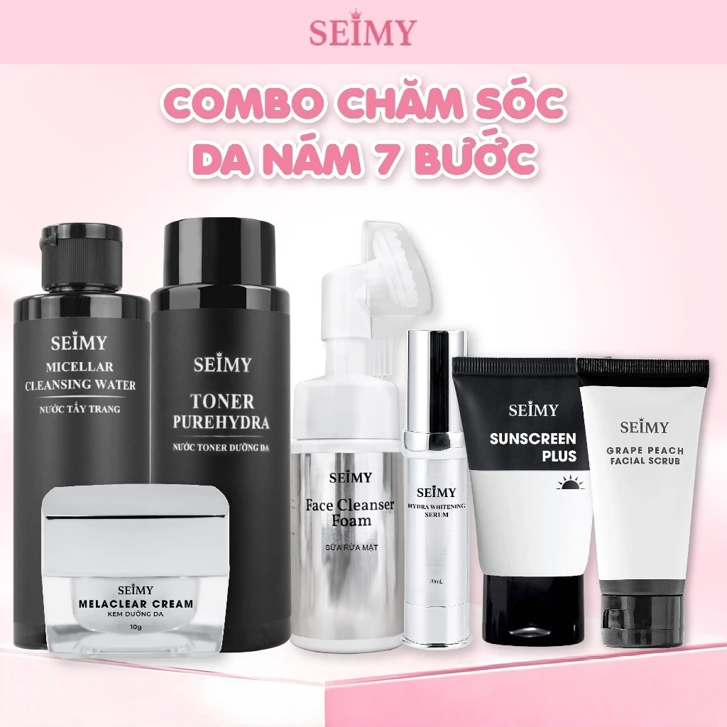 Combo Chăm Sóc Da Nám Seimy 7 Bước