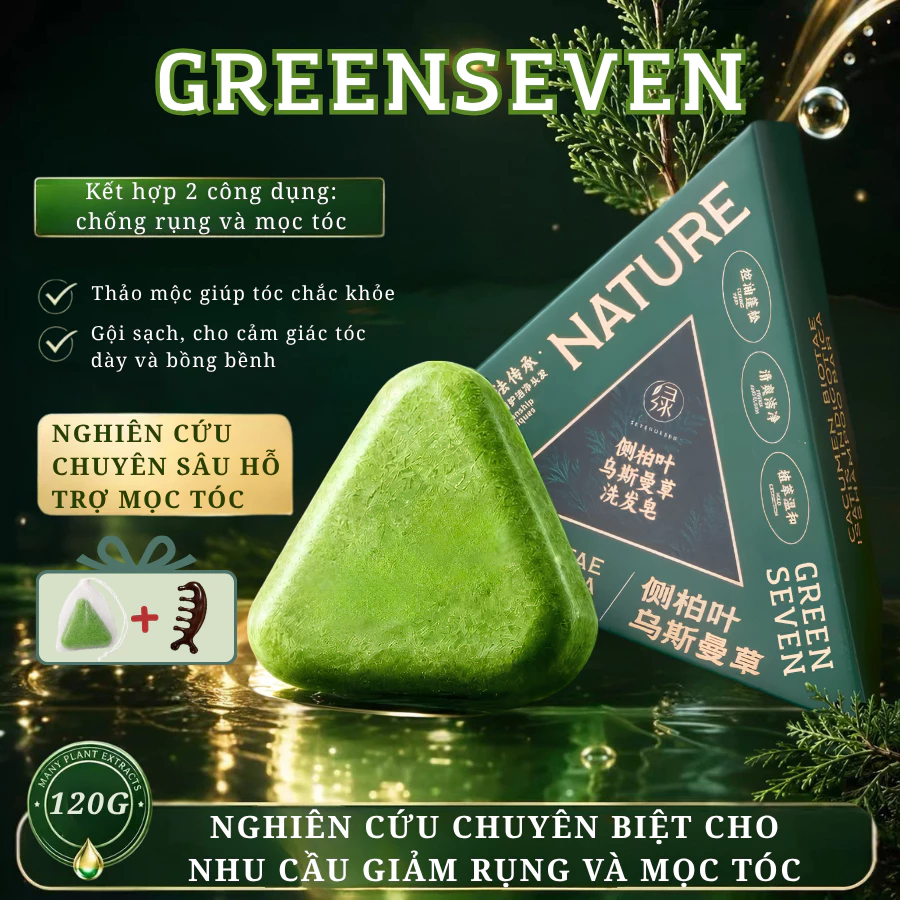 [LIVE] Xà Phòng Gội Đầu Thảo Mộc Tân Cương Chính Hãng Green Seven Dầu Gội Đầu Cỏ Usma Mọc Tóc Ngăn Ngừa Rụng Tóc