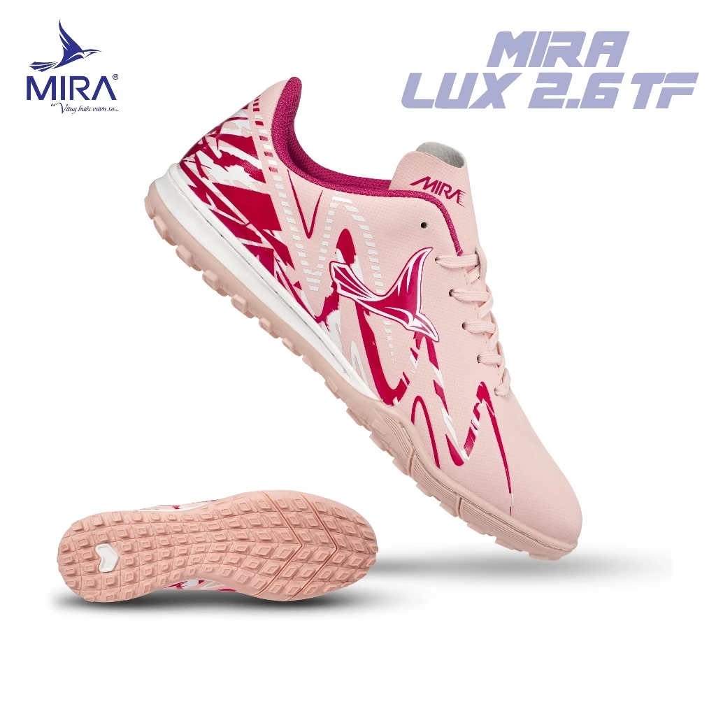 Giày Đá Bóng MIRA Lux 2.6 Tf – Đế Tf Sân Cỏ Nhân Tạo, Da Pu Cao Cấp, Bám Sân Tốt, Khâu Toàn Bộ Đế BH 12 Tháng