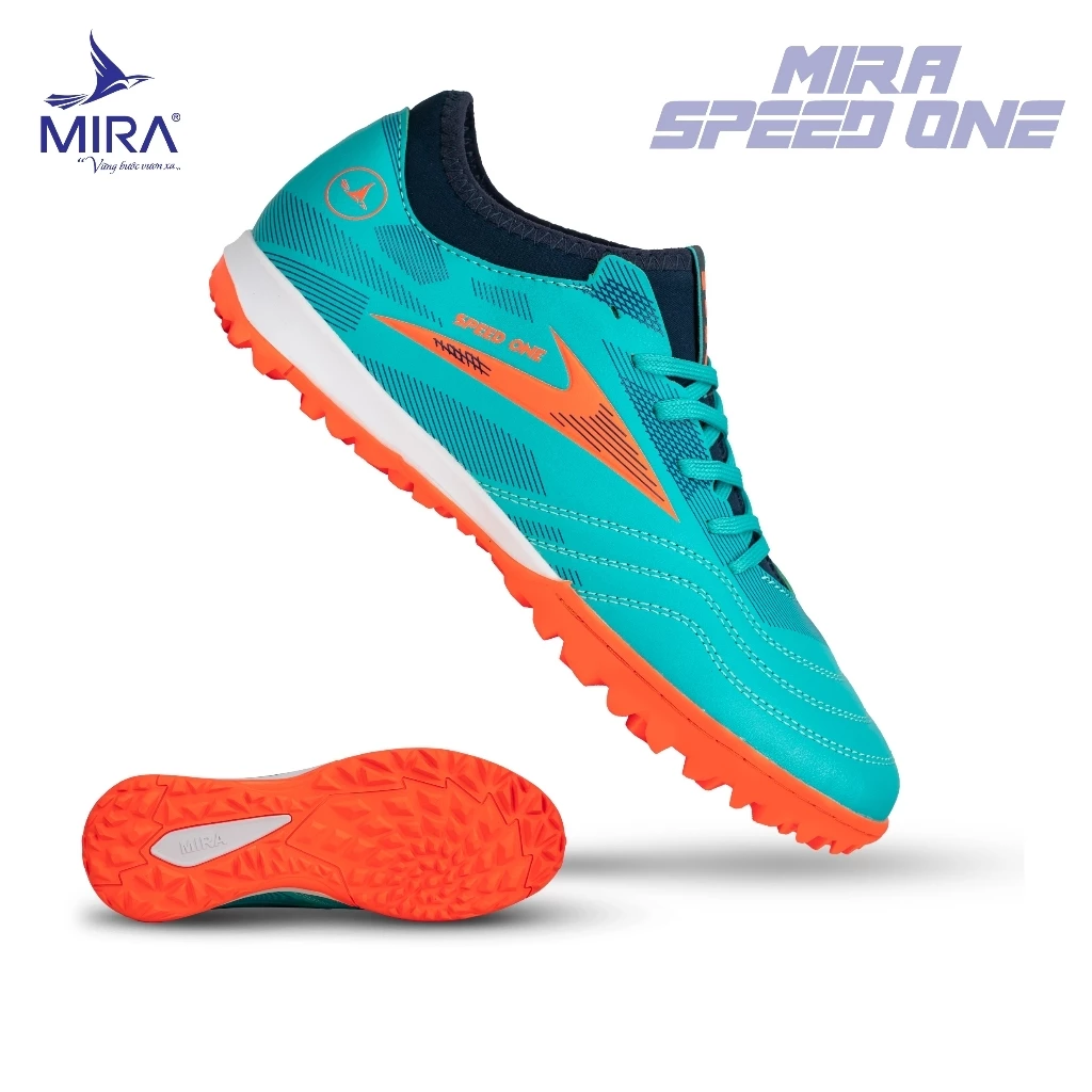 Giày Đá Bóng MIRA Speed One Đế Tf Sân Cỏ Nhân Tạo, Khâu Đế, Cổ Thun Bo Chun, Ôm Chân, Kiểm Soát Bóng Tốt