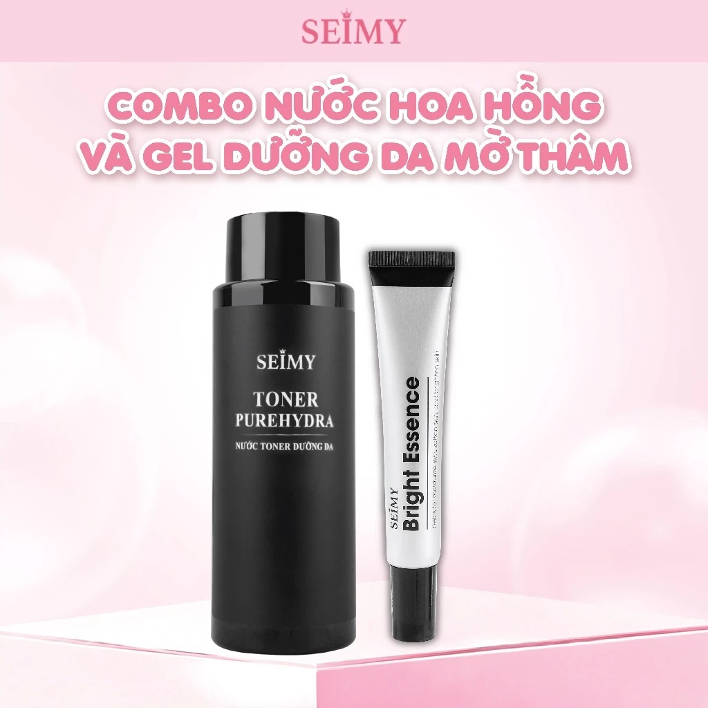 Combo Gel Dưỡng Mờ Thâm và Nước Hoa Hồng Seimy