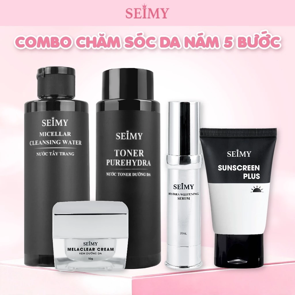 Combo Chăm Sóc Da Nám Seimy 5 Bước