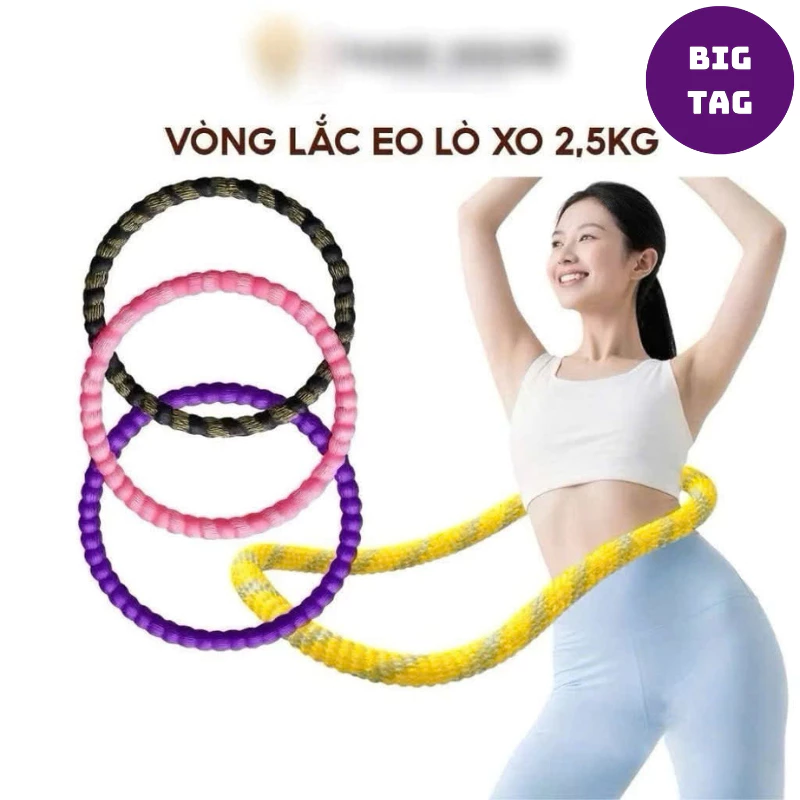 vòng lắc eo lò xo đàn hồi cao vòng tập eo bụng hula hoop thể dục cho người lớn 5630