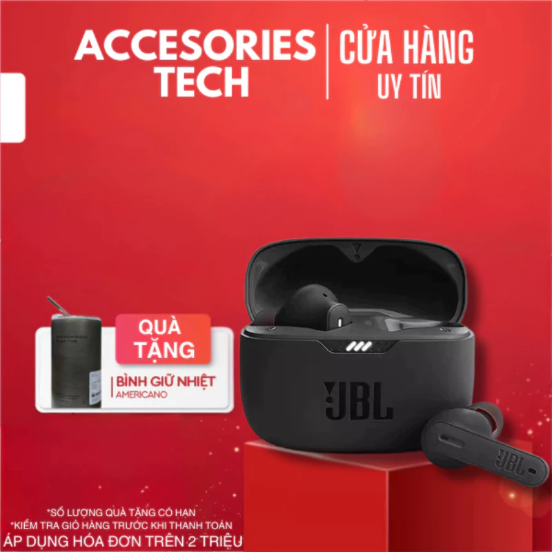 Tai nghe Bluetooth JBL Tune. 230NC. Âm thanh nổi Stereo Chống nước IPX4
