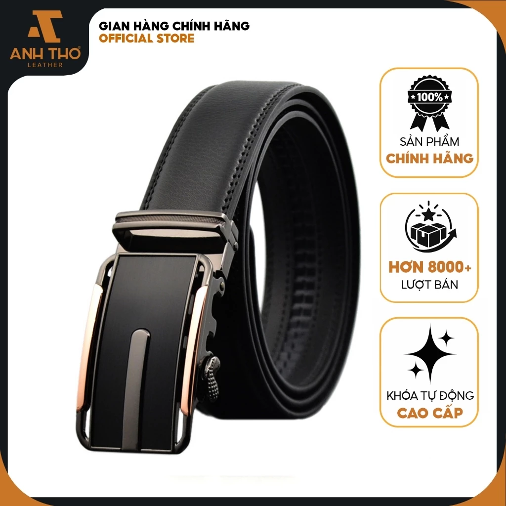 Thắt lưng nam da thật Anh Tho Leather - P103