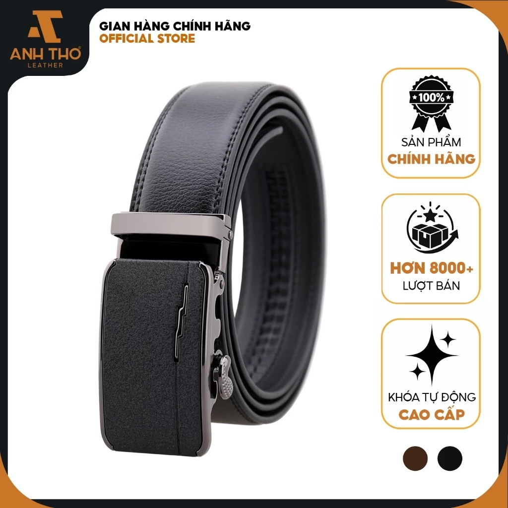 Thắt lưng nam da bò Anh Tho Leather P142