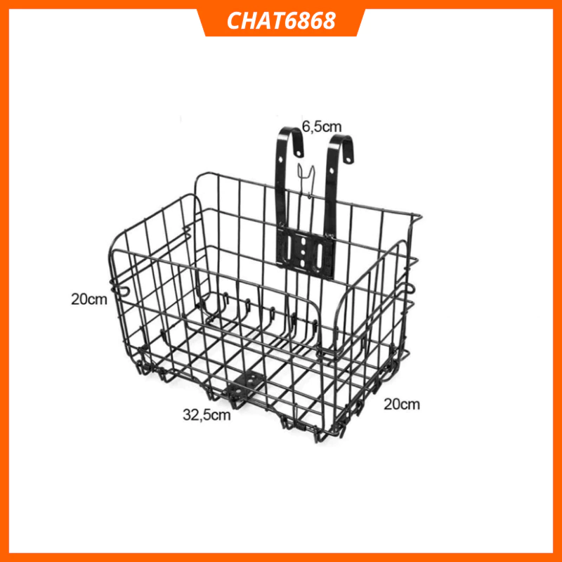 Giỏ xe đạp gấp gọn tiện lợi, rổ xe đạp thể thao, xe học sinh mã CH47