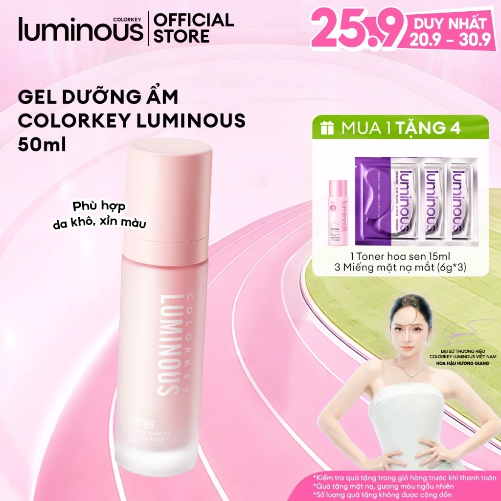 Dưỡng Ẩm Dạng Gel Colorkey Luminous | Phù Hợp Da Nhạy Cảm Giúp Dưỡng Ẩm Từ Bên Trong, Hỗ Trợ Làm Sáng Da 50ml