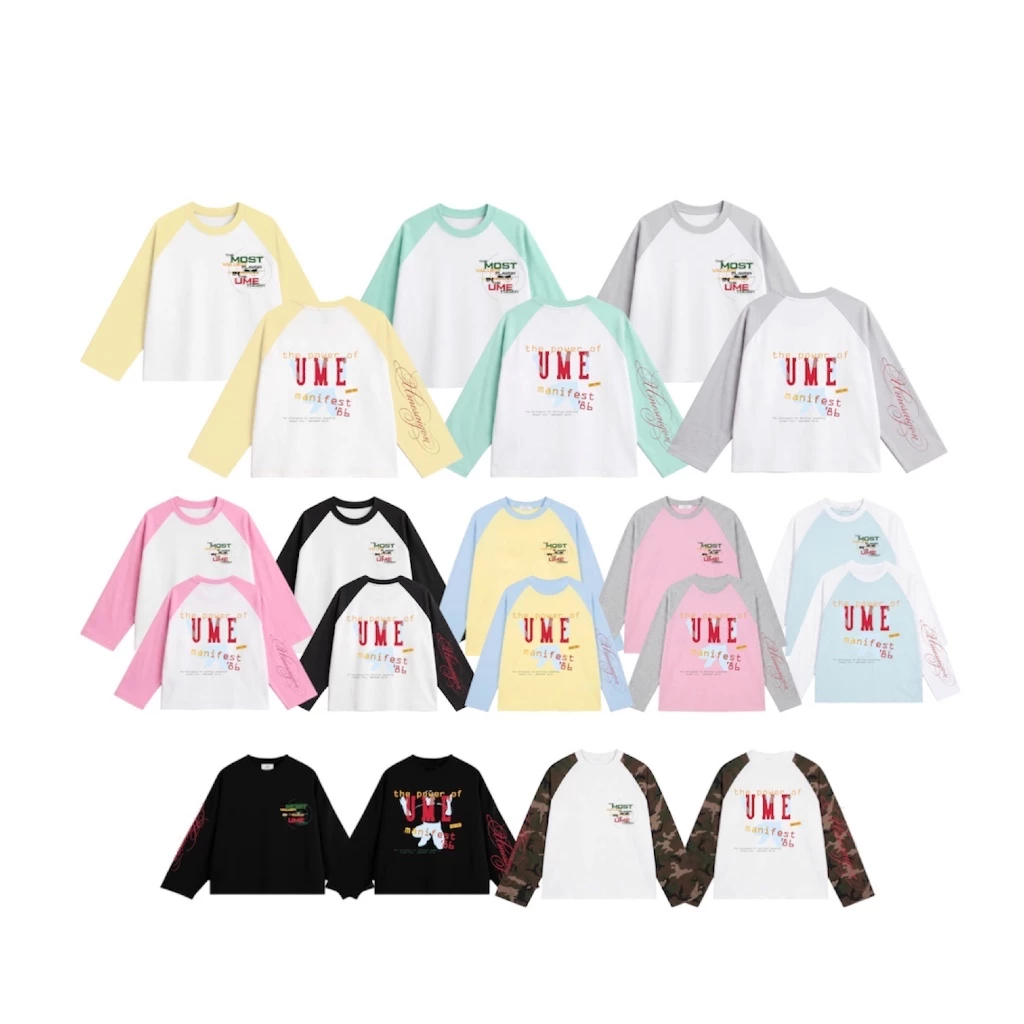 [MỚI] UMESAIGON Áo Thun Tay Dài Raglan Form Boxy Cổ Tròn Unisex Nam Nữ Basic