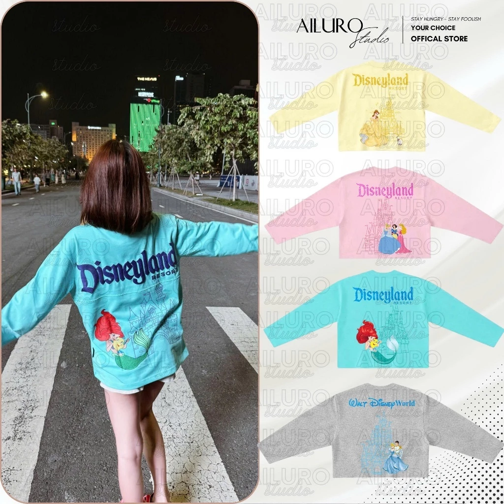 [MỞ BÁN] Áo Thun Tay Dài Công Chúa Kim Tuyến Sleeve Màu Pastel Form Boxy chất Cotton 2 Chiều nam nữ form rộng