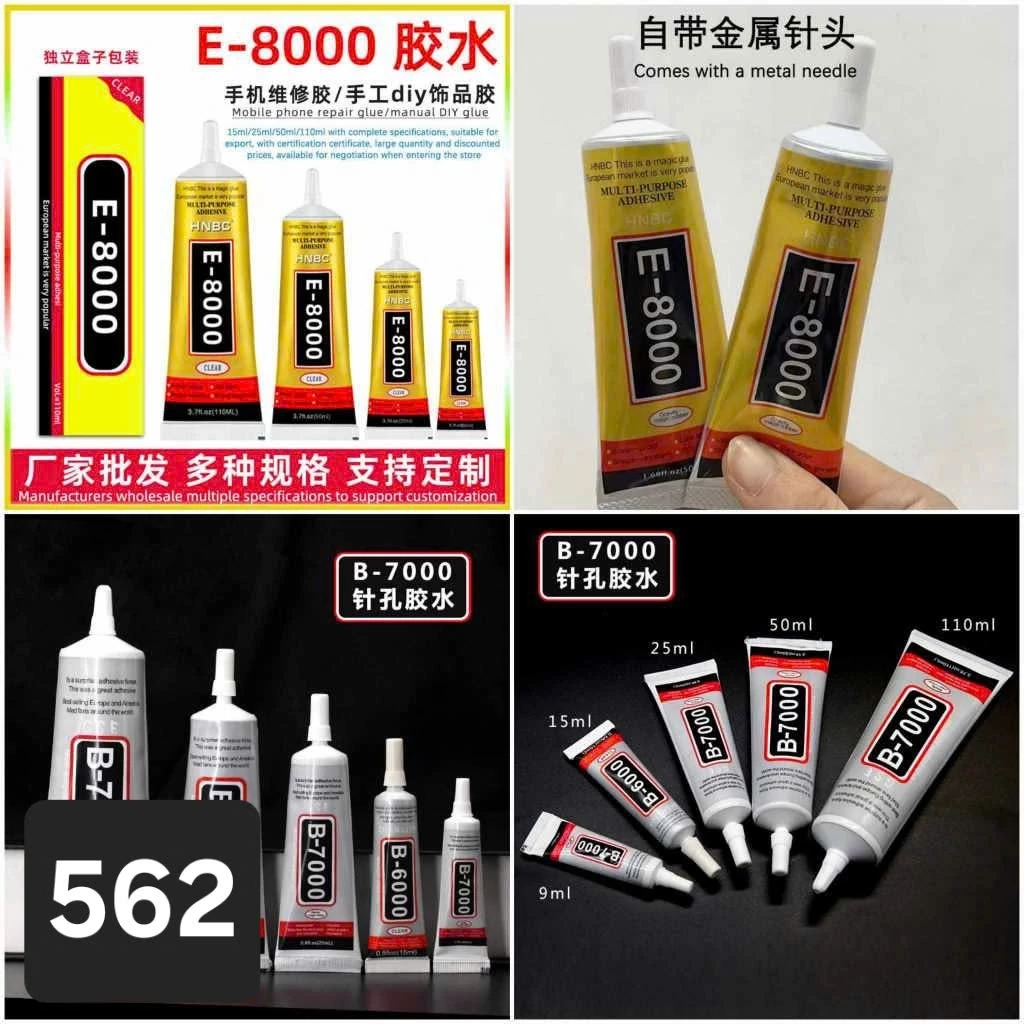 (1 tuýp)Keo dán handmade B7000, E8000, Nguyên liệu làm trang sức cổ trang, Nguyên liệu diy