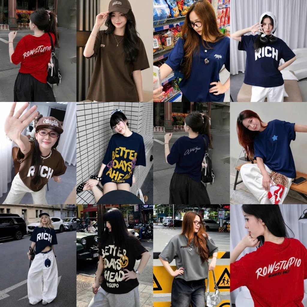 Áo thun tay lỡ unisex nam nữ NHIỀU MẪU, Áo phông unisex form rộng ATL02