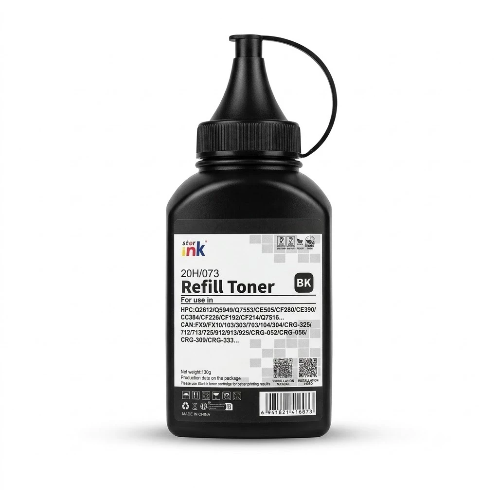 Mực đổ cho máy in Canon LBP2900 Mực in đổ dang bôt , Mầu đen , model:Powder (130g/botle)20H(Q2612A)