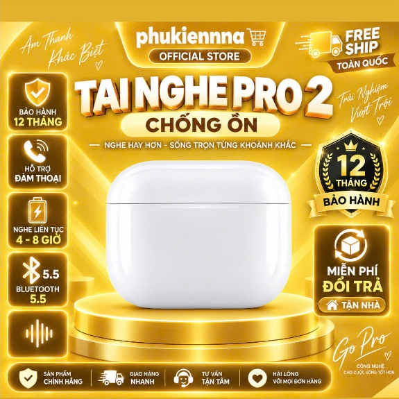 Tai Nghe Bluetooth Không Dây Thế Hệ Mới ,Đàm Thoại Hai Chiều,Pin Trâu 6H-8H…