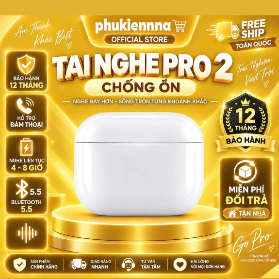 Tai Nghe Bluetooth Không Dây Thế Hệ Mới ,Đàm Thoại Hai Chiều,Pin Trâu 6H-8H ,Chính Hãng