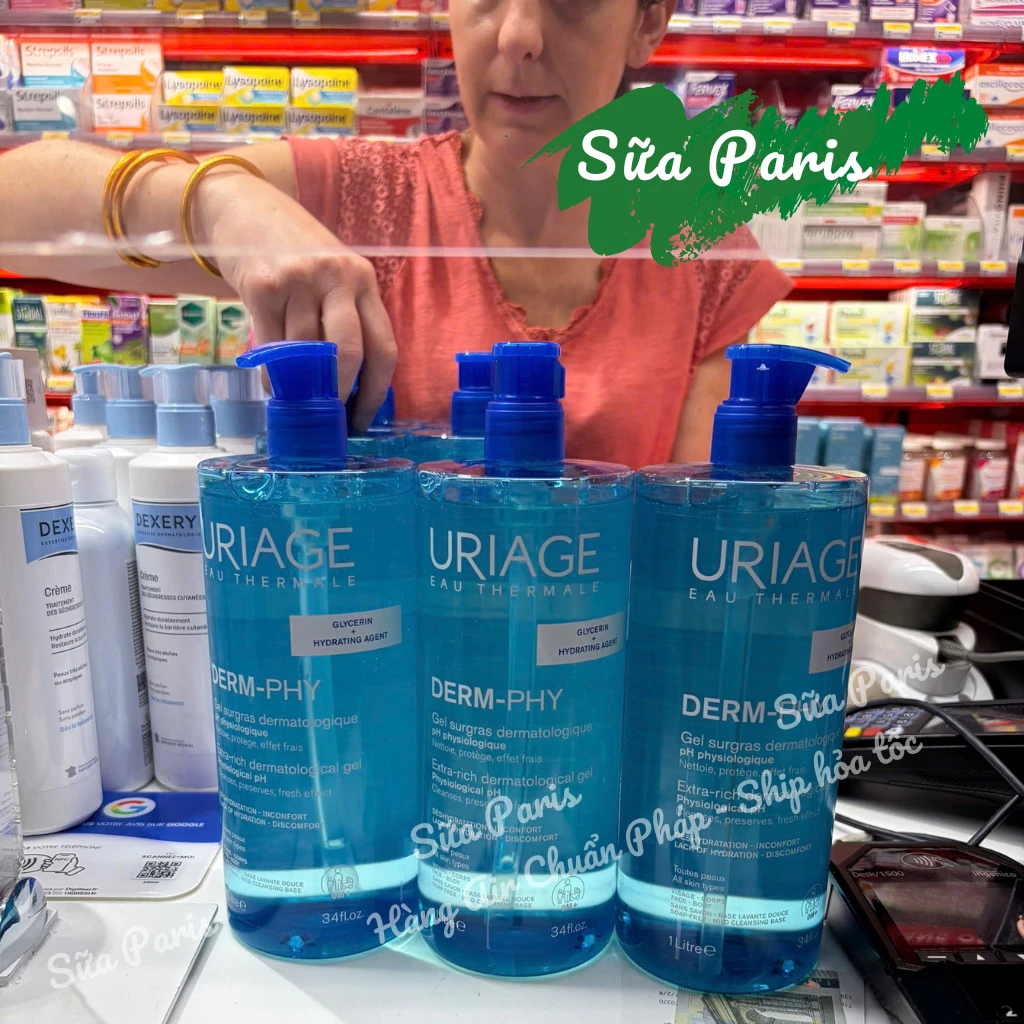 Sữa tắm Uriage giảm mụn lưng siêu thích, dùng được cho cả gia đình_Sữa Paris Aderma