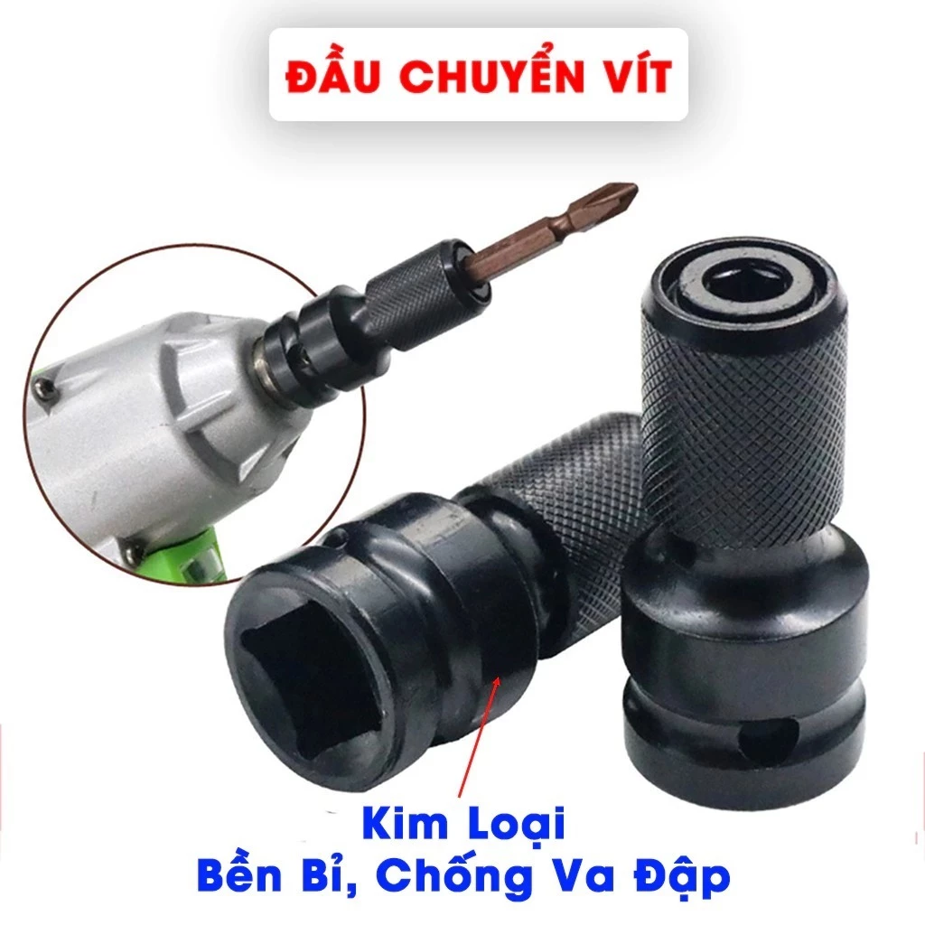 QUÀ TẶNG khi mua máy siết bulong, mở ốc - Đầu chuyển bulong /2 sang đầu bắt vít lục giác