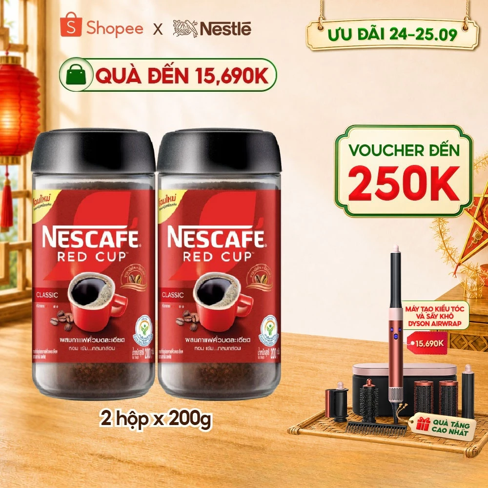 Combo 2 Cà phê Nescafé Red Cup 200g/hộp