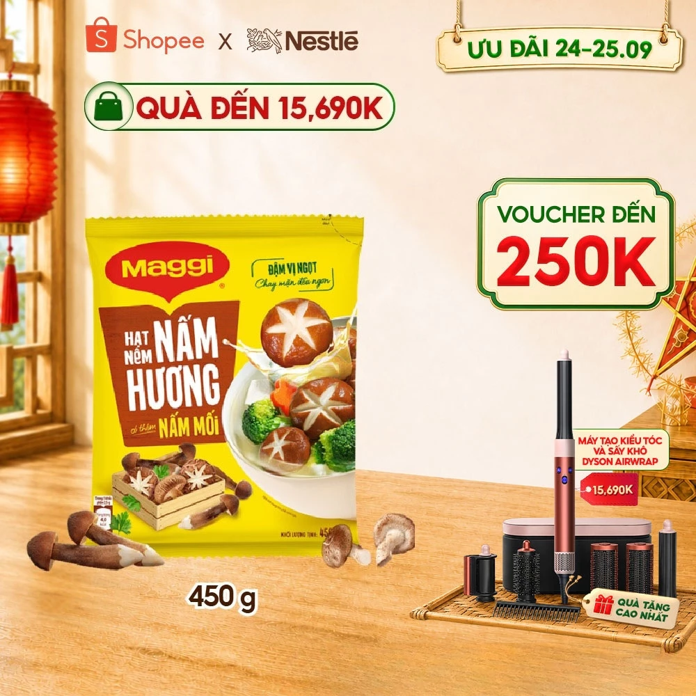 [Có thêm Nấm Mối] Hạt Nêm Nấm Hương MAGGI MỚI 450g - THÊM NẤM MỐI