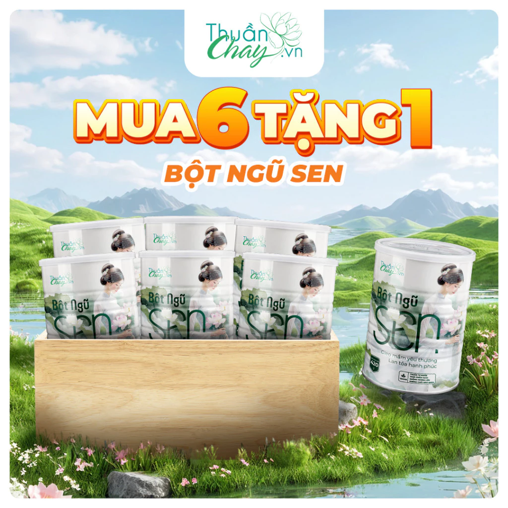 [COMBO 6 TẶNG 1] Bột Ngũ Sen - 420g