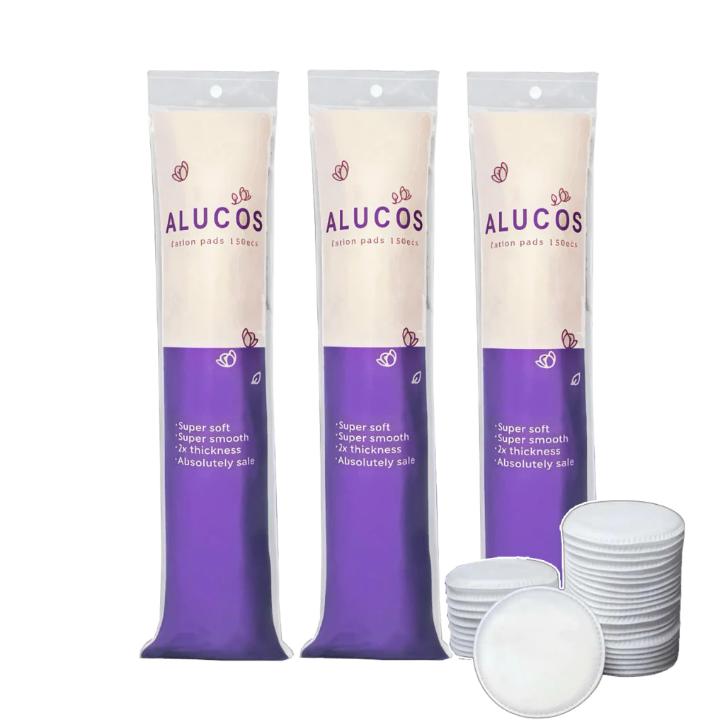 [SVIP Aluocs] Bông Tẩy Trang Alucos 150 miếng/gói dạng tròn