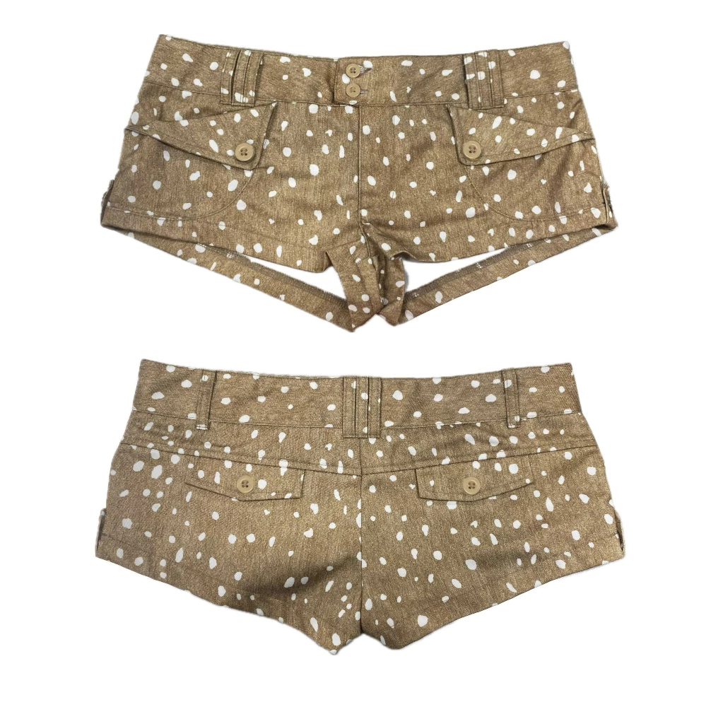 Quần Short Kaki TWENTI Đốm Bambi Nút Đôi