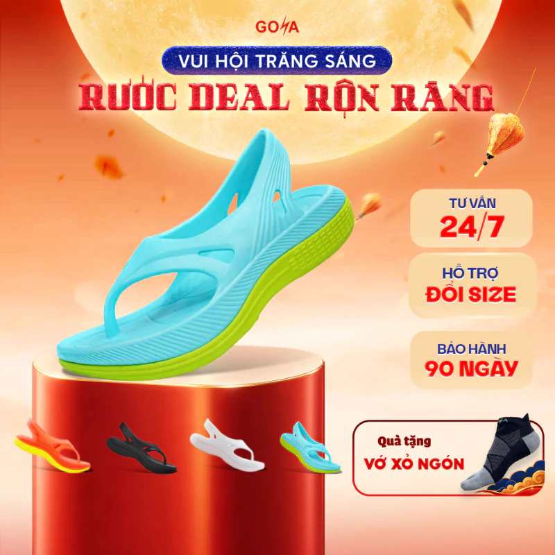 Dép Thể Thao Chạy Bộ Đế Full Tấm Carbon GOYA PHOTON - Công Nghệ SKYBOUNE TM EVA Thấu Quang