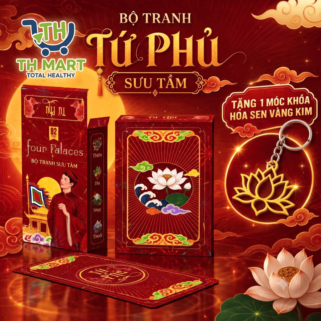 [2026] Bộ Bài Tứ Phủ 56 Lá Phiên Bản Giới Hạn 2026 In Cứng Lấp Lánh,Hầu Đồng,Thờ Mẫu,Bói Bài,Sưu Tầm