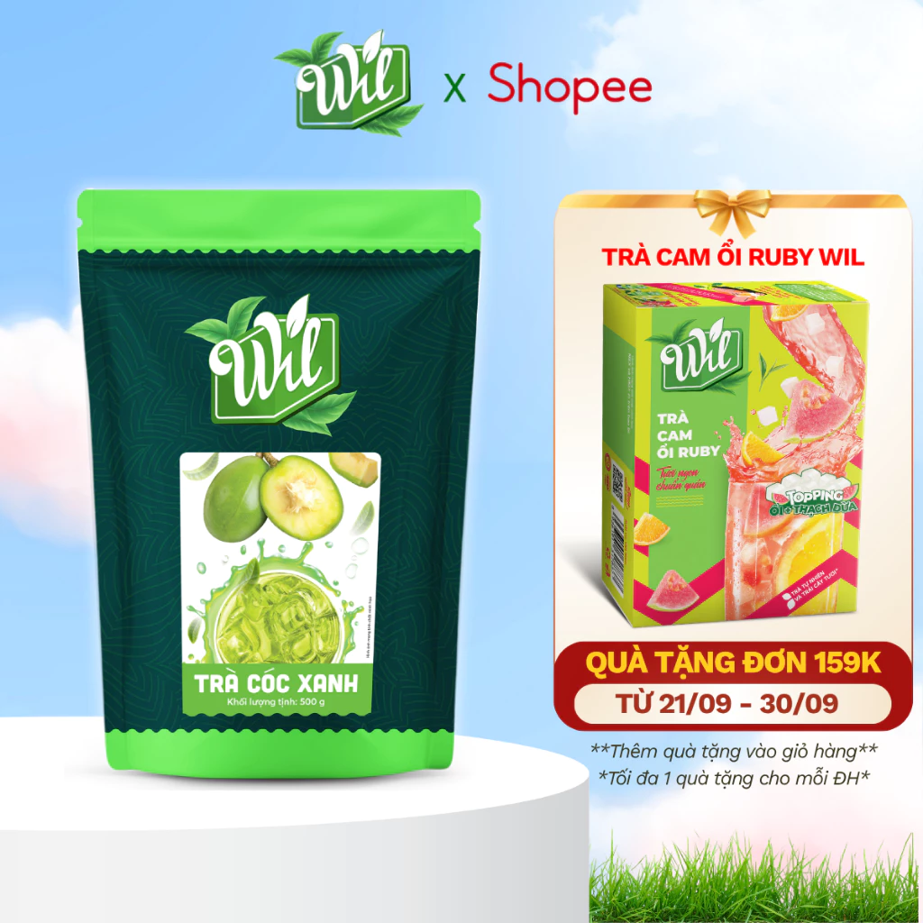 [GIẢM 40% DATE 10/11/2026] Bột trà cóc xanh 500g dùng pha chế đồ uống tiện lợi mới lạ giải khát