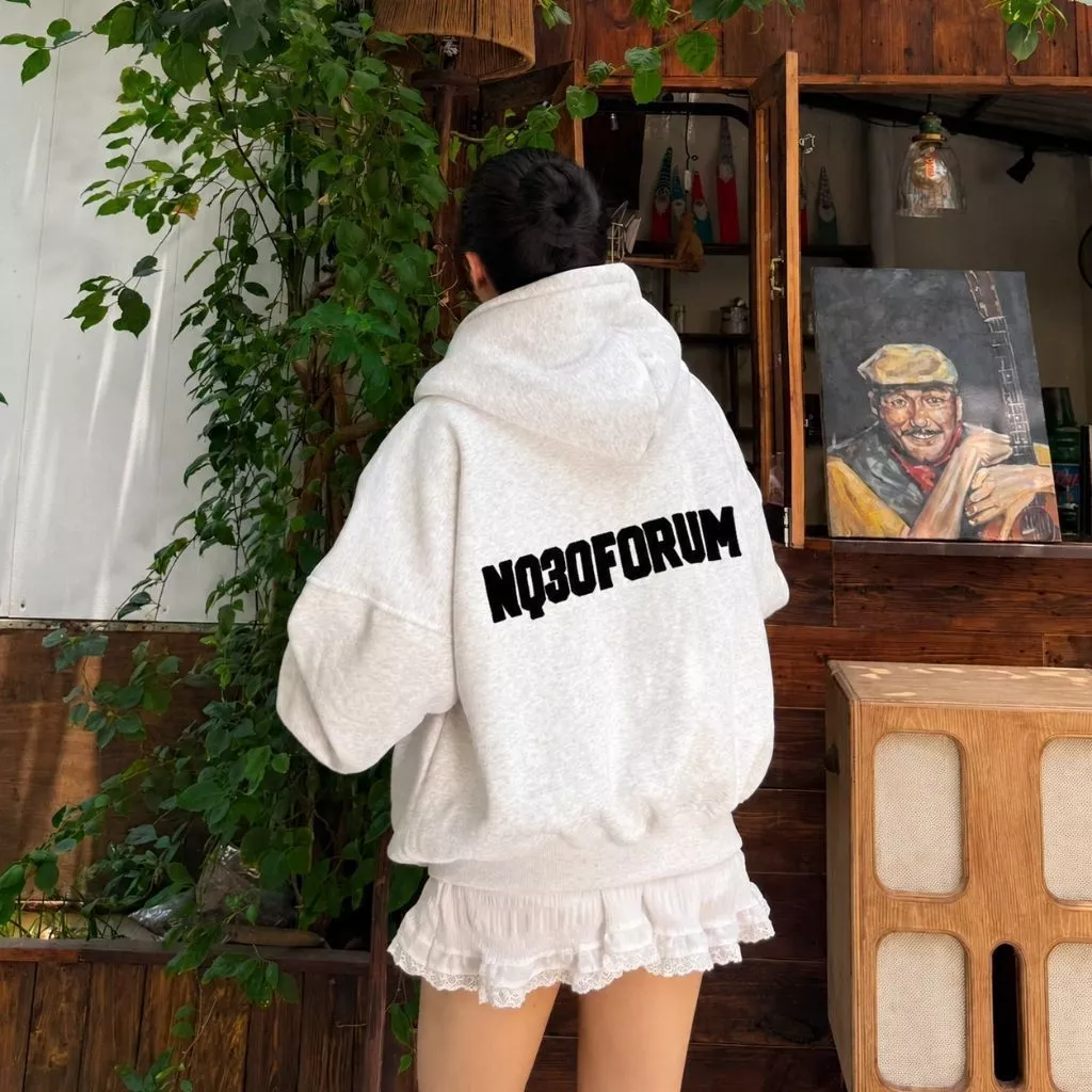 Áo Khoác Hoodie Zip COTTON Thêu Xù NQ30 MISO Form Boxy Form Rộng Nam Nữ Unisex (KHÔNG XÙ LÔNG)