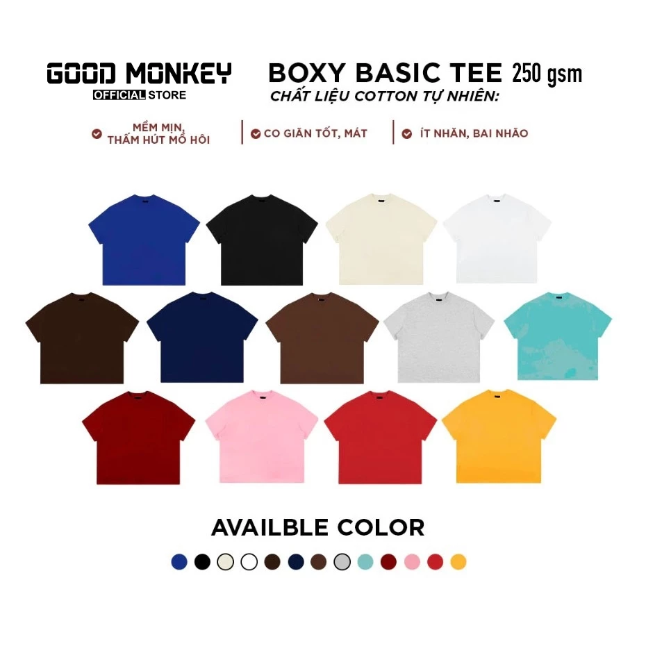 Áo Thun Trơn Boxy Local Brand BeeCool Basic Cotton Form Rộng Cổ Tròn Unisex Nam Nữ