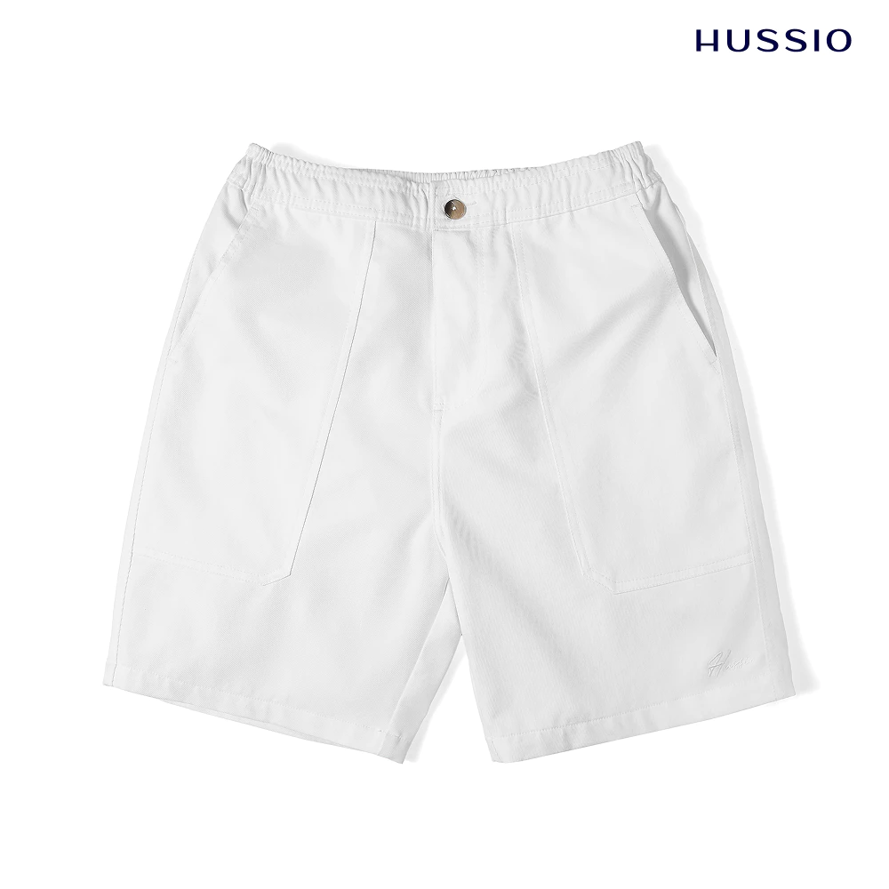 [New T6] Quần short nam LAUN vải kaki cao cấp, co giãn nhẹ, lưng chun linh hoạt, form trên gối hack dáng - HUSSIO