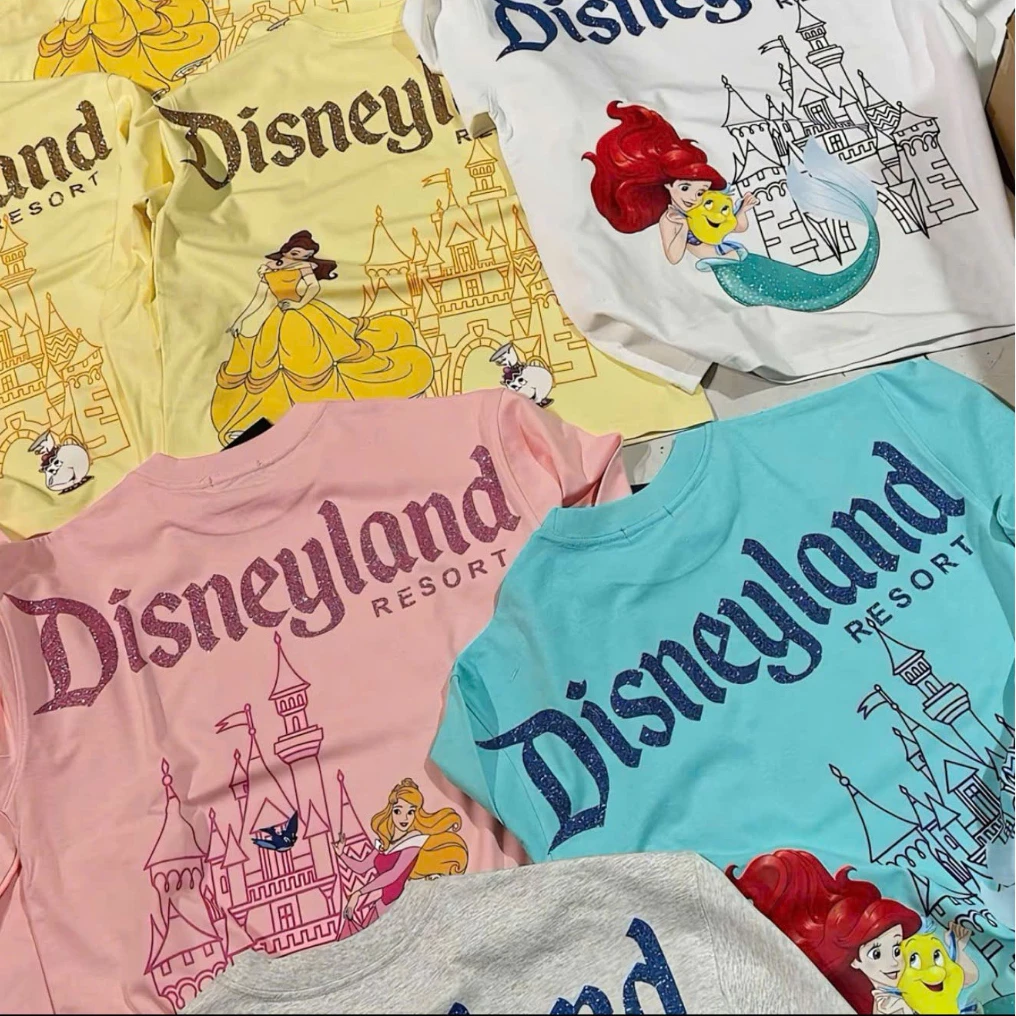 Áo thun tay dài Longsleeve Nàng tiên cá, Công chúa chuẩn xịn phối chữ kim tuyến- repsaigon