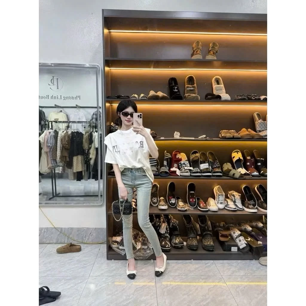 Quần Jeans Ôm Nữ Cạp Cao Co Giãn Skinny Tôn Dáng Chất Jean Mềm Màu Bụi Thời Trang Hottrend