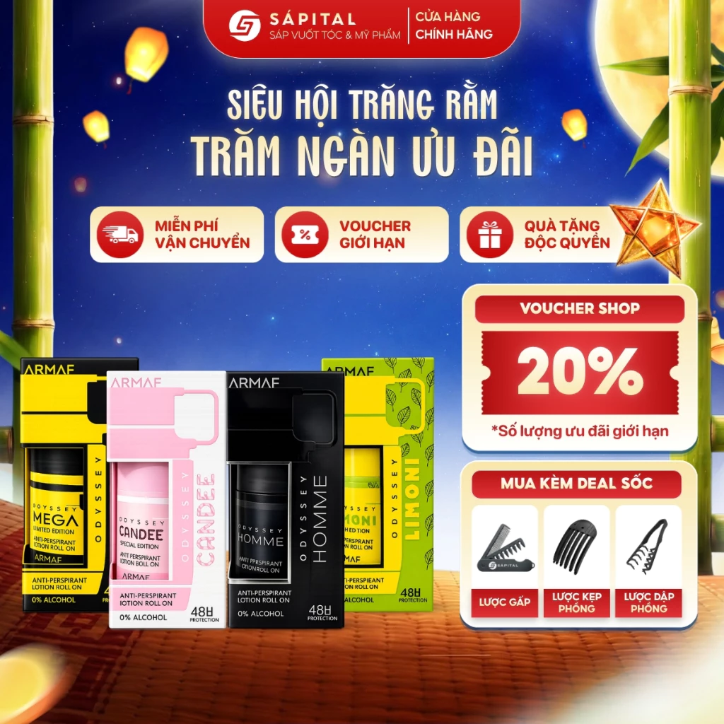 Lăn Khử Mùi Armaf Odyssey Dạng Nước Lưu hương lên tới 24h, Hương nước hoa sang trọng, Phù hợp nam&nữ