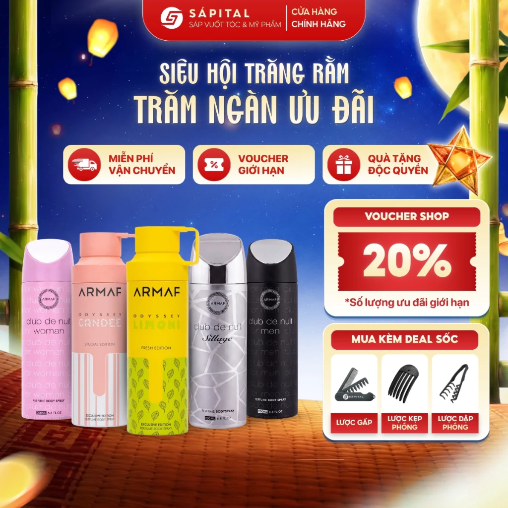Combo 2 Xịt Thơm Body Armaf Odyssey, Club De Nuit