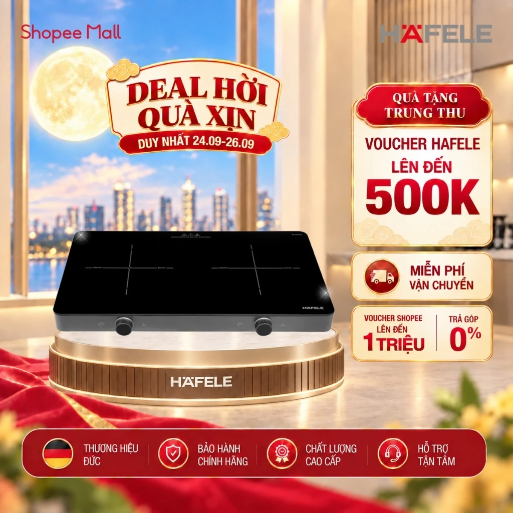 [New] Bếp từ đôi Hafele HS-I5521FG 536.66.850