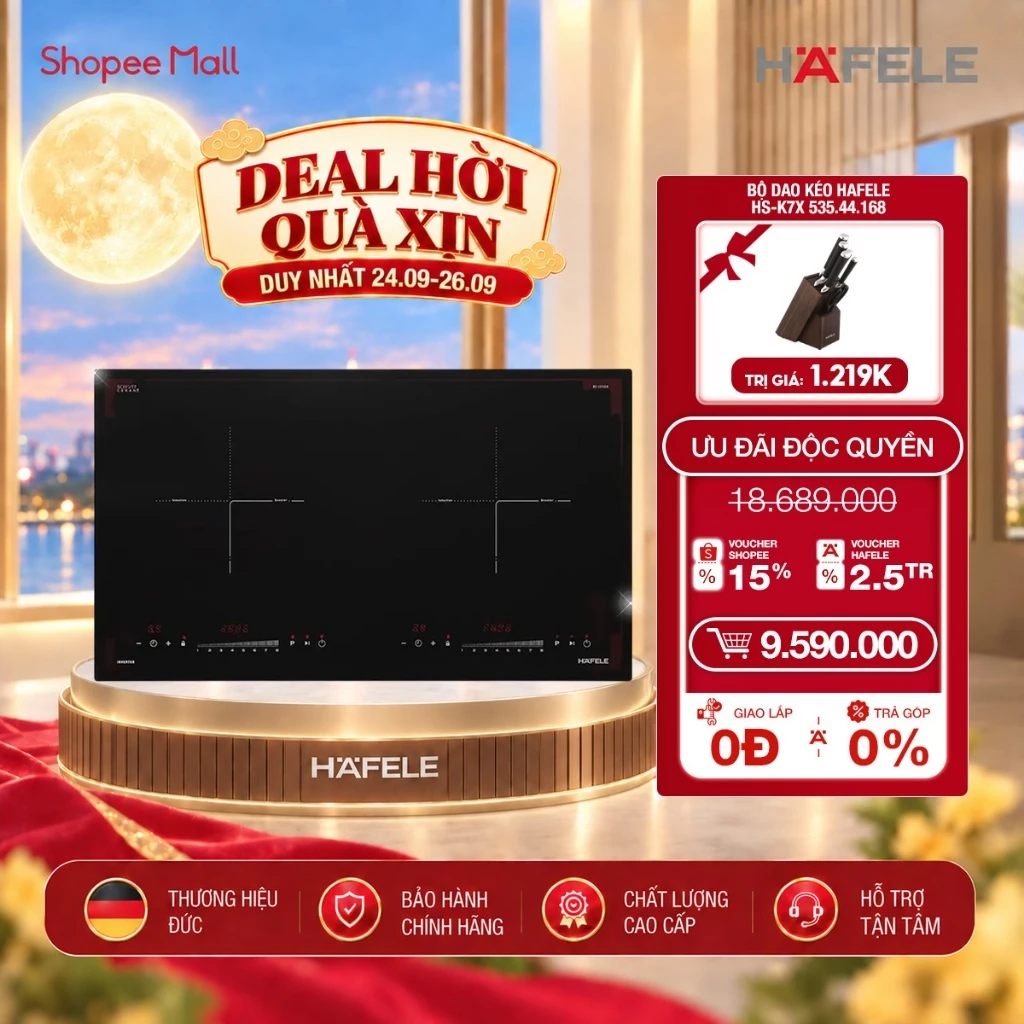 Bếp từ 2 vùng nấu Hafele HC-I2732A 536.61.726