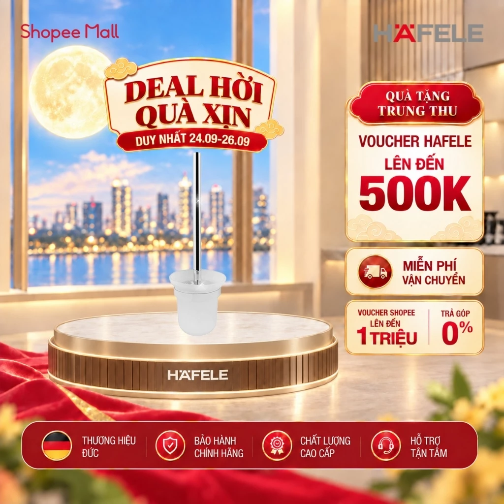 Giá treo cọ vệ sinh Hafele Chiba 580.06.071