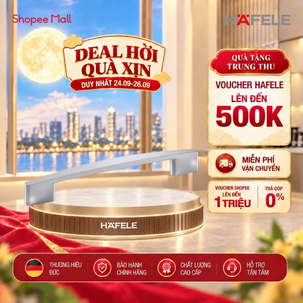 Tay nắm tủ Hafele H1350 110.34.636
