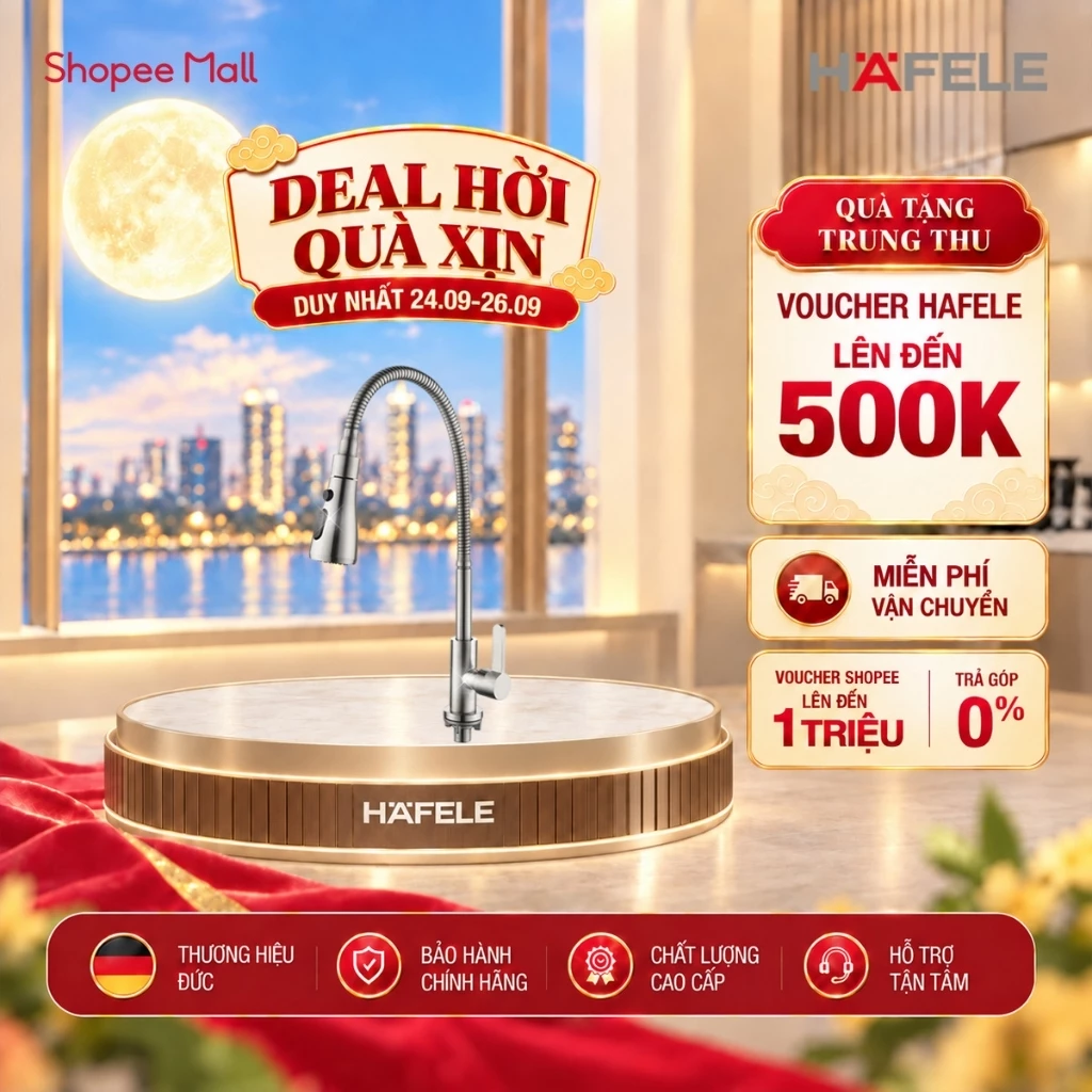 [NEW] Vòi Bếp HAFELE Nước Lạnh Chrome 495.50.280