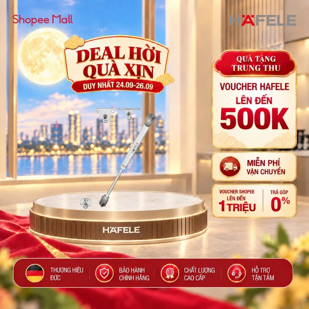 Phuộc Hơi Pít Tông, Cho Tay Nâng Cho Cửa Gỗ Hoặc Tay Nâng Với Khung Nhôm Hafele