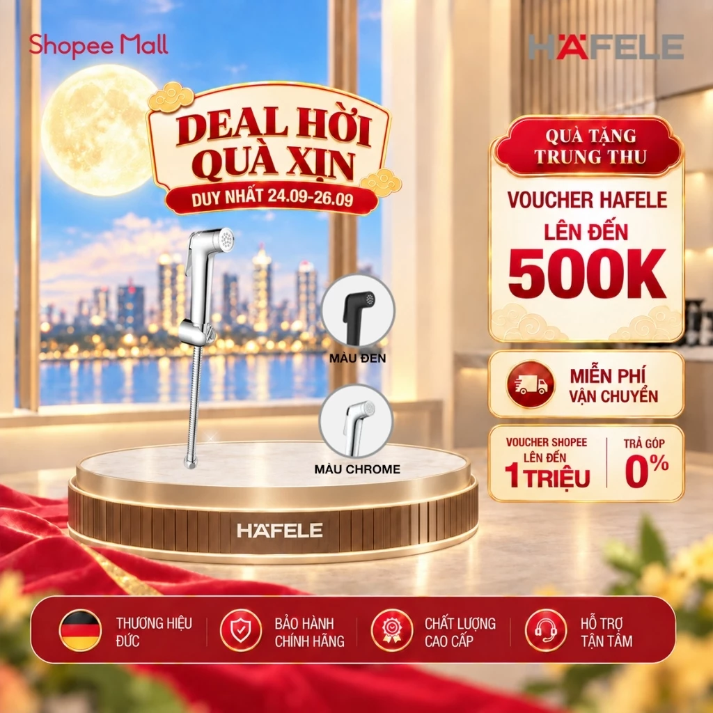 Vòi xịt vệ sinh Hafele Airsense