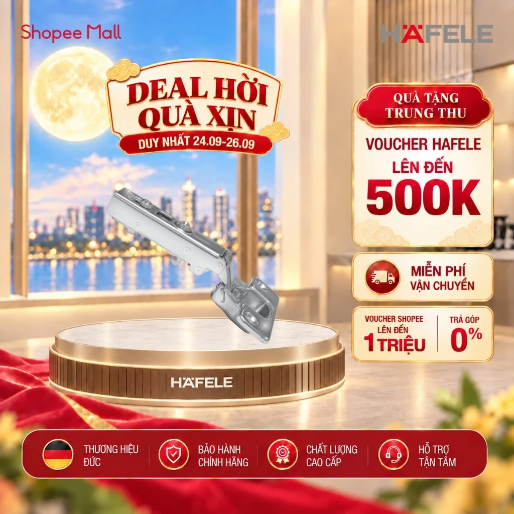 Bản Lề Trùm Ngoài Metalla SM 110° Giảm Chấn Hafele 315.11.750