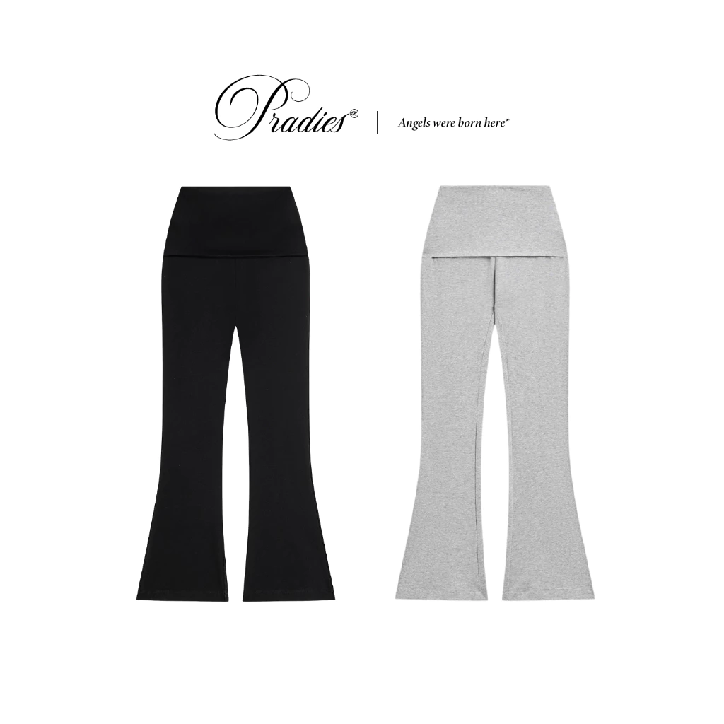 Quần Loe Nữ Thun Cotton PRADIES - Foldover Pants
