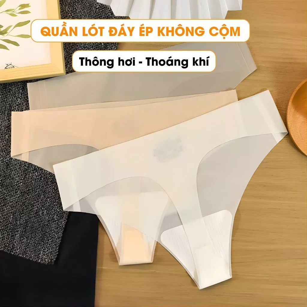 Quần lót nữ lọt khe su trơn trong suốt mềm mịn mỏng nhẹ viền ép đáy cotton kháng khuẩn LANIXA L617