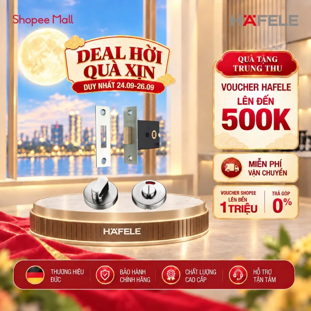 Thân Khóa & Chốt Vệ Sính Hafele 902.54.290