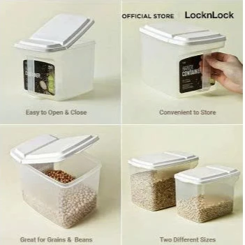 LocknLock Hộp bảo quản thực phẩm Dry Food - 750ml/1.6L/2.4L/3.2L - P1735/1736/1737/1738