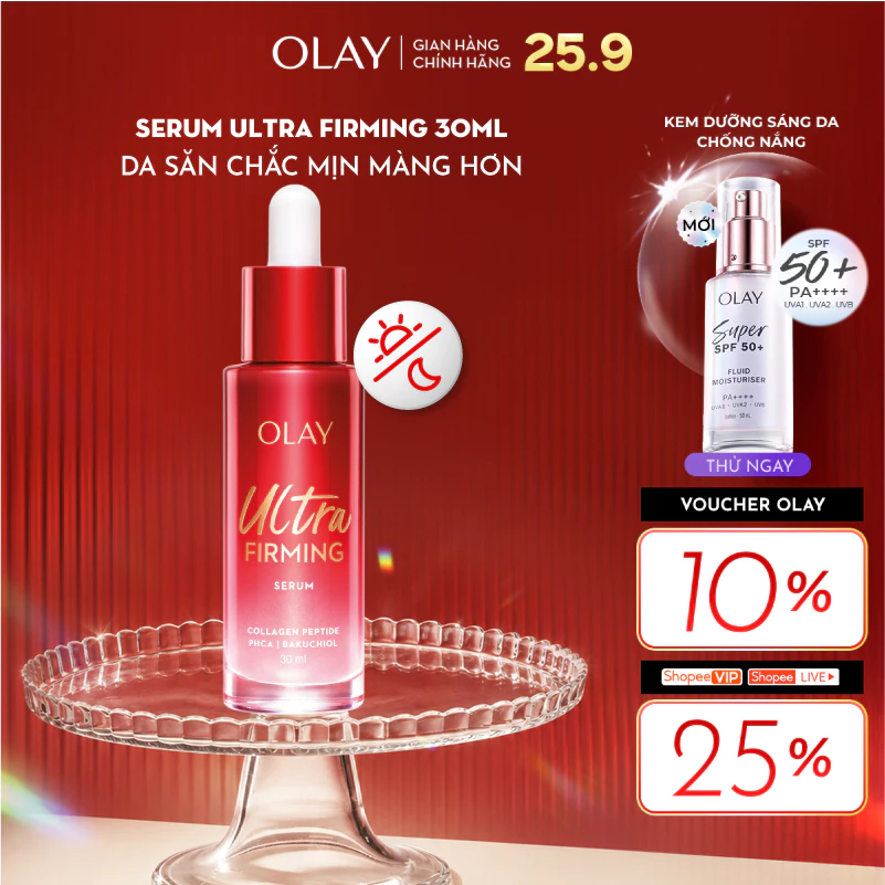 [LS] Serum OLAY ULTRA FIRMING Giúp Da Săn Chắc Và Mịn Màng Chai 30ml